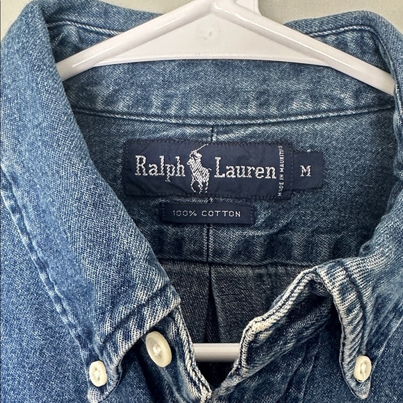 Vintage 90s Ralph Lauren Denim shirt - Picture 3 of 6